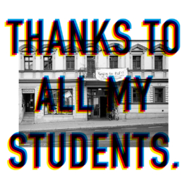 THANKS TO ALL MY STUDENTS 